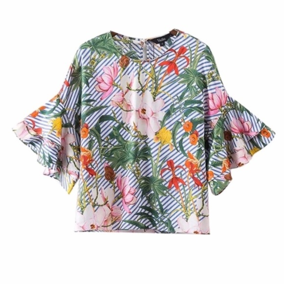 Tropical Print Blouse - Picture 5 of 7